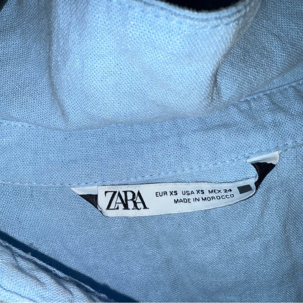Zara Sky Blue Casual Shirt